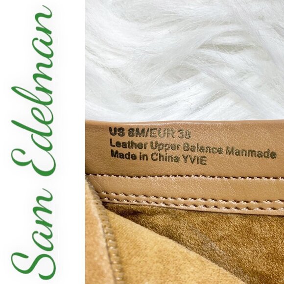 SAM EDELMAN YVIE Suede Open Toe Lace Up Ankle Boot Saddle Brown, Size 8 - Picture 11 of 13